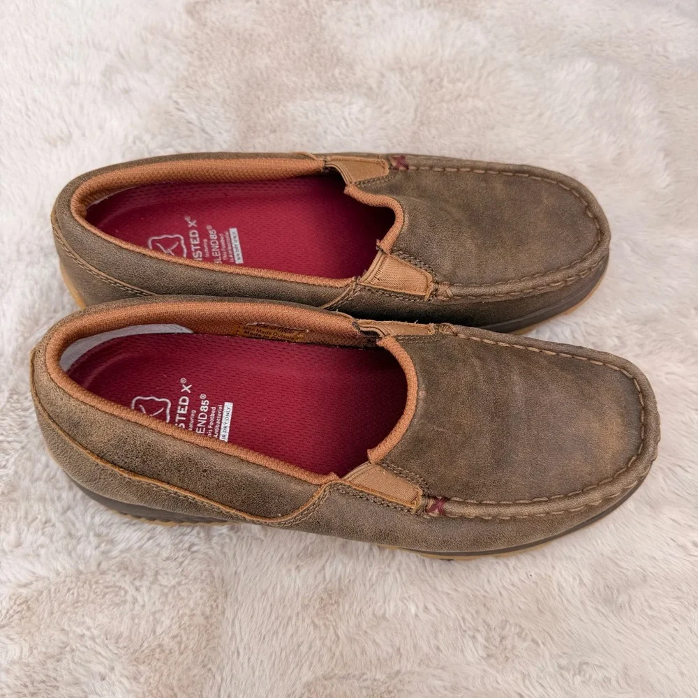 Twisted X Slip-On Driving Mocs Size 6